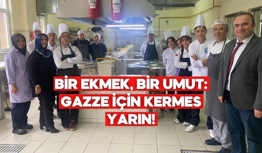 İzzet Baysal Abant Turizm Lisesi öğrencilerinden Gazze’ye yardım kermesi