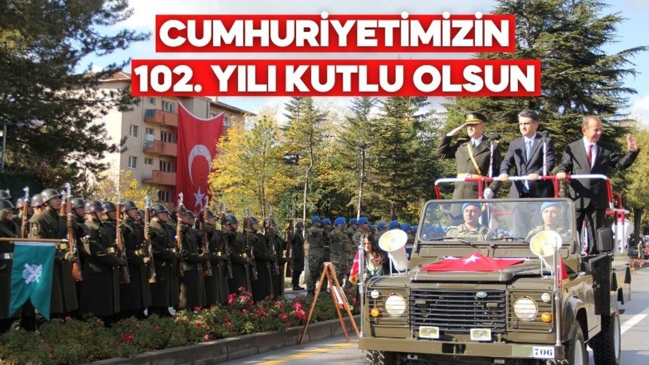 Cumhuriyet’in 102. yılı Bolu’da coşkuyla kutlandı