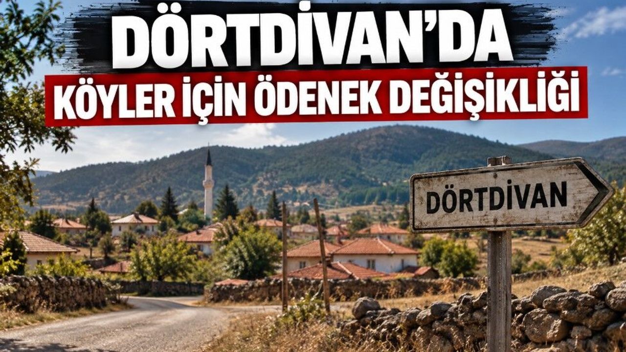 DÖRTDİVAN’DA KÖYLER İÇİN ÖDENEK DEĞİŞİKLİĞİ