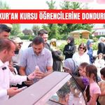 KUR’AN KURSU ÖĞRENCİLERİNE DONDURMA SÜRPRİZİ