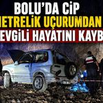Bolu'da cip 15 metrelik uçurumdan uçtu: 2 sevgili hayatını kaybetti