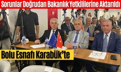 Bolu’nun Esnaf Temsilcileri Karabük’teki Bölge Zirvesine Katıldı