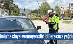 Bolu'da sinyal vermeyen sürücülere ceza yağdı