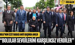 BOLU’NUN İZZET BABASI ANITI BAŞINDA ANILDI