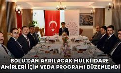 Bolu’dan Ayrılacak Mülki İdare Amirleri İçin Veda Programı Düzenlendi