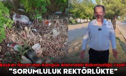 Başkan Özcan'dan Kampüs Alanındaki Bakımsızlığa Tepki:  “SORUMLULUK REKTÖRLÜKTE”