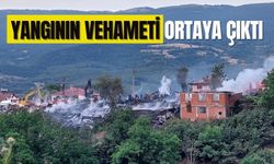 Taşkesti’de Gün ışırken yangının vehameti ortaya çıktı