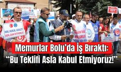 Bolu’da Kamu-Sen Üyeleri Hükümetin Zam Teklifini Protesto Etti