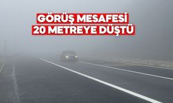 Bolu Dağı sisle kaplandı, görüş mesafesi 20 metreye düştü