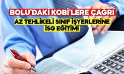 BOLU’DAKİ KOBİ’LERE ÇAĞRI