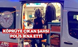 BOLU'DA KÖPRÜYE ÇIKAN ŞAHSI POLİS İKNA ETTİ