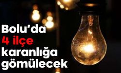 Bolu’da 4 ilçe karanlığa gömülecek