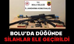 BOLU’DA DÜĞÜNDE SİLAHLAR ELE GEÇİRİLDİ