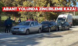 Abant yolunda zincirleme kaza: 3 kişi yaralandı