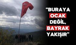 Avdullar Köyü’nde Bayrak Dikerek Taş Ocağına “Hayır” Dediler