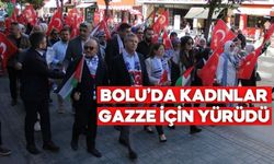BOLU’DA KADINLAR GAZZE İÇİN YÜRÜDÜ: "SESSİZLİĞİMİZ EN GÜR ÇIĞLIK OLACAK”