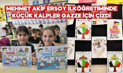 Mehmet Akif Ersoy İlköğretiminde Küçük Kalpler Filistin İçin Çizdi