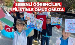 SEBENLİ ÖĞRENCİLER, FİLİSTİNLE OMUZ OMUZA