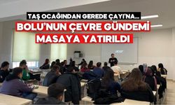 Çevre haberciliği dersinde Bolu’nun doğa gündemi ele alındı
