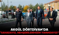 AKGÜL Dörtdivan’da;  “Sahadayız, Hemşerilerimizin yanındayız!”