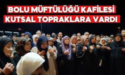 Bolu umrecileri dualarla uğurlandı, Mekke’ye ulaştı