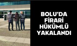 BOLU'DA FİRARİ HÜKÜMLÜ YAKALANDI