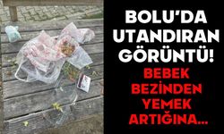 BOLU’DA UTANDIRAN GÖRÜNTÜ! BEBEK BEZİNDEN YEMEK ARTIĞINA…