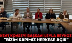 KENT KONSEYİ BAŞKANI LEYLA BEYKOZ:  “BİZİM KAPIMIZ HERKESE AÇIK”