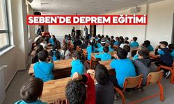 Seben’de AFAD tarafından öğrencilere uygulamalı deprem eğitimi verildi