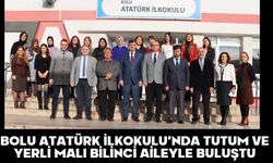 BOLU ATATÜRK İLKOKULU’NDA TUTUM VE YERLİ MALI BİLİNCİ AİLEYLE BULUŞTU