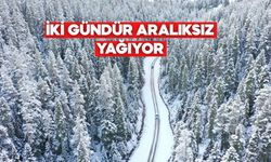 Bolu’da Kış Manzarası! Yedigöller ve Sarıalan Havadan Görüntülendi