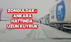 Kar Yağışı Ulaşımı Kilitledi: Zonguldak–Ankara Hattında Uzun Kuyruk