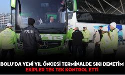 BOLU’DA YENİ YIL ÖNCESİ TERMİNALDE SIKI DENETİM! EKİPLER TEK TEK KONTROL ETTİ