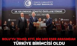Bolu’yu temsil etti, bin 600 eser arasından Türkiye birincisi oldu