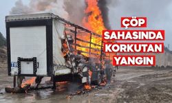 Bolu’da Kâğıt Yüklü TIR Alev Alev Yandı!