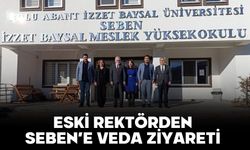 ESKİ REKTÖRDEN SEBEN’E VEDA ZİYARETİ