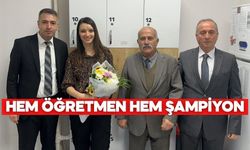 Bolu’ya Gurur Yaşatan Öğretmen Şermin Yıldırım’a Çiçekli Kutlama