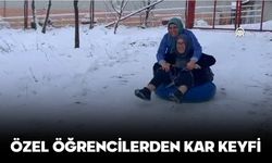 ÖZEL ÖĞRENCİLERDEN KAR KEYFİ
