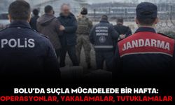 BOLU’DA SUÇLA MÜCADELEDE BİR HAFTA: OPERASYONLAR, YAKALAMALAR, TUTUKLAMALAR