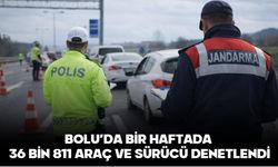 BOLU’DA BİR HAFTADA 36 BİN 811 ARAÇ VE SÜRÜCÜ DENETLENDİ