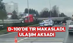Bolu’da Tır Yolu Kapattı, Ekipler Harekete Geçti