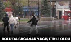 BOLU'DA SAĞANAK YAĞIŞ ETKİLİ OLDU