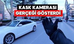 Bolu’da Kask Kamerası Gerçeği Ortaya Çıkardı