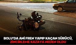 BOLU’DA ANİ FREN YAPIP KAÇAN SÜRÜCÜ, ZİNCİRLEME KAZAYA NEDEN OLDU