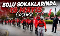 Bolu’da Bisikletlilerden 19 Mayıs Korteji