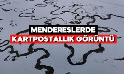 Bolu’da Kartpostallık Manzara! Menderesler Kar Altında Kaldı