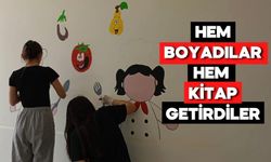 Bolu'da “El Ele Gülümse” projesiyle okul rengarenk oldu