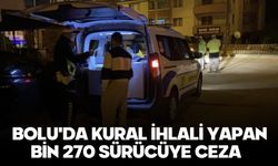 Bolu'da kural ihlali yapan bin 270 sürücüye ceza