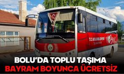 Bolu’da Toplu Taşıma Bayram Boyunca Ücretsiz