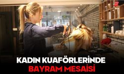 Kadın kuaförlerinde bayram mesaisi